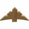 Ekena Millwork Davenport Rough Sawn Timber Gable Bracket, Western Red Cedar, 36"W x 21"H x 2"D x 6"F, 14/12 Pitch GBW036X21X0206DAV00RWR - alternate 5